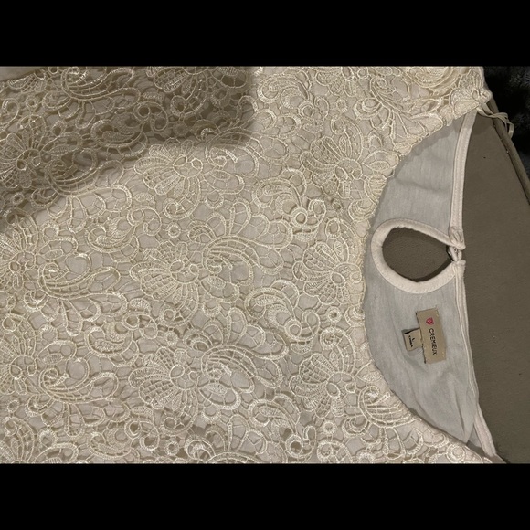 Ivory Lace Shirt - Picture 4 of 5